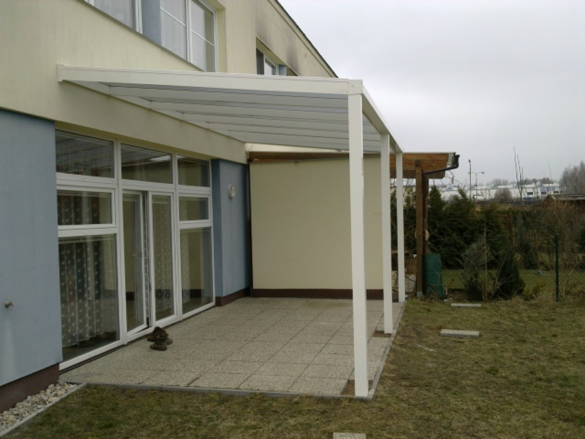 příprava hliníkové pergoly na zimu