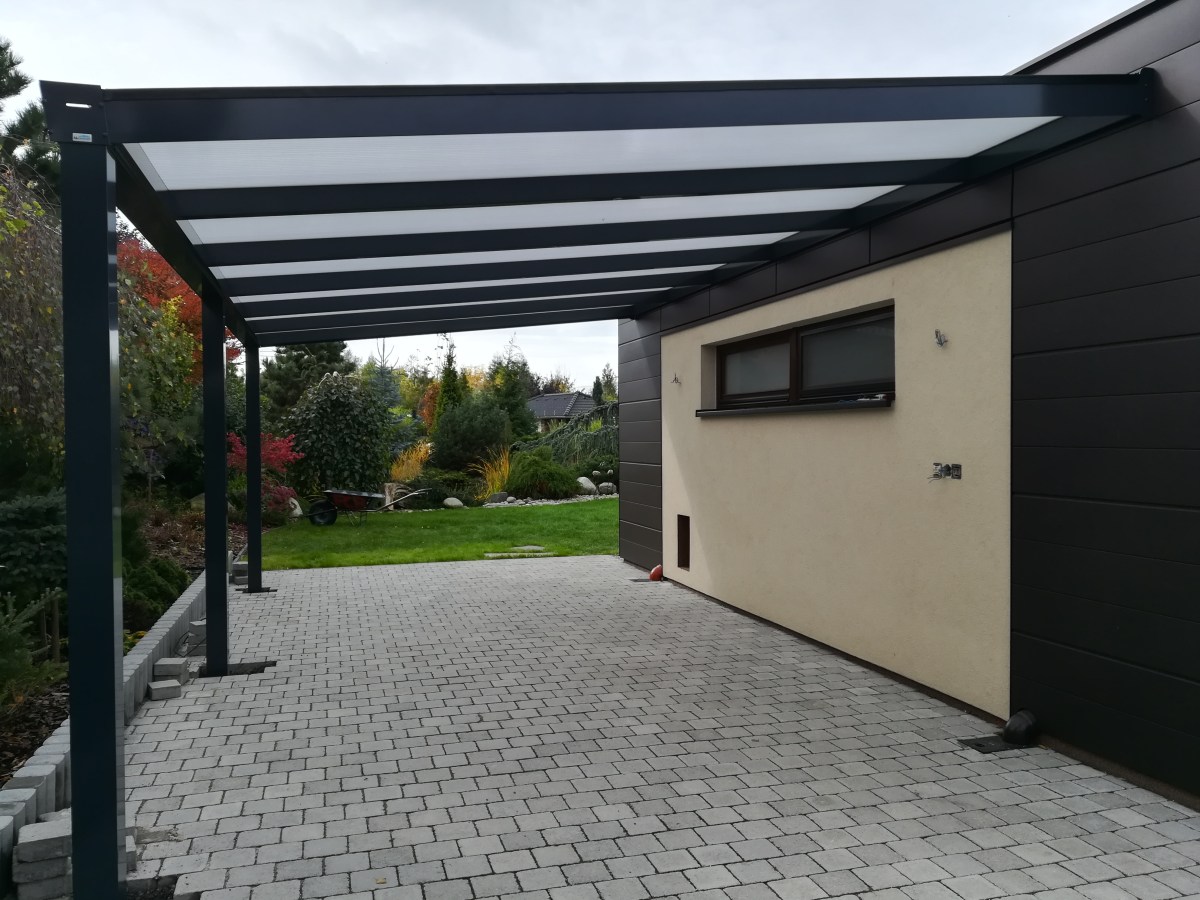 Parkovací stání antracit RAL 7016 400 x 250 cm provedení PROFI